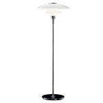 PH 4 1/2 - 3 1/2 Glass Floor Lamp - Chrome / Opal