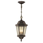 Martinsville Lantern - Corinthian Bronze / Clear Seeded