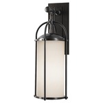 Dakota Outdoor Wall Sconce - Espresso / White Opal