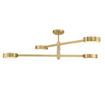 Orson Linear Pendant / Ceiling Light - Modern Gold / Alabaster