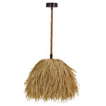 Malibu Pendant - Black / Straw