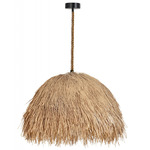 Malibu Pendant - Black / Straw