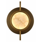 Mayfair Round Wall Light - Aged Brass