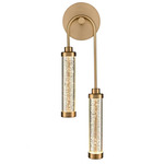Belvedere Wall Sconce - Antique Brass / Clear