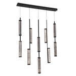 Metropole Linear Multi-Light Pendant - Matte Black