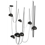 Fremont Multi-Light Bowl Pendant - Black / Smoke