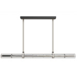 Fremont Linear Belt Pendant - Black / Clear