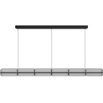 Fremont Linear Pendant - Black / Clear