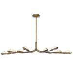 Geneva Linear Chandelier - Rusted Gold