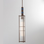 Arbor Pendant - Dark Bronze / Textured Blue