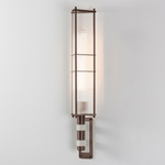 Arbor Wall Sconce - Dark Bronze / Satin White