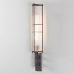 Arbor Wall Sconce - Dark Bronze / Textured Blue