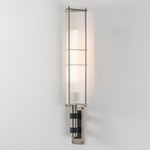 Arbor Wall Sconce - Satin Nickel / Satin Black
