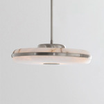 Beran Horizontal Pendant - Satin Nickel / Alabaster