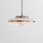 Beran Horizontal Pendant - Satin Nickel / Alabaster