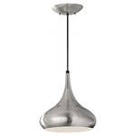 Belle 10 inch Pendant - Brushed Steel