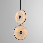 Beran Drop Chandelier - Dark Bronze / Alabaster