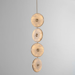 Beran Drop Chandelier - Brushed Brass / Alabaster