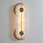 Brace Wall Sconce - Dark Bronze / Alabaster