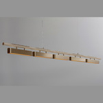 Colt Multi Linear Pendant - Antique Brass / Satin Dove