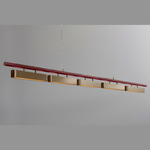 Colt Multi Linear Pendant - Antique Brass / Textured Oxblood