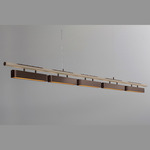 Colt Multi Linear Pendant - Dark Bronze / Satin Dove
