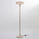 Masina Floor Lamp - Brushed Brass / Satin Dove