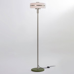 Masina Floor Lamp - Satin Nickel / Satin Olive
