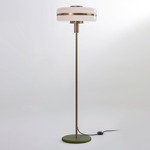 Masina Floor Lamp - Antique Brass / Satin Olive