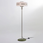 Masina Floor Lamp - Satin Nickel / Satin Olive