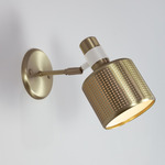 Riddle Wall Sconce - Antique Brass / Satin White
