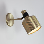 Riddle Wall Sconce - Antique Brass / Textured Black