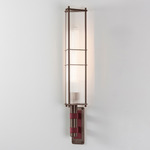 Arbor Wall Sconce - Dark Bronze / Textured Oxblood