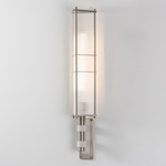 Arbor Wall Sconce - Satin Nickel / Satin White