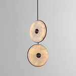 Beran Drop Chandelier - Dark Bronze / Alabaster