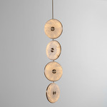 Beran Drop Chandelier - Antique Brass / Alabaster