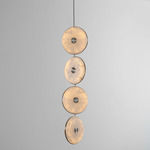 Beran Drop Chandelier - Satin Nickel / Alabaster