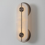 Brace Wall Sconce - Dark Bronze / Alabaster