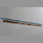 Colt Multi Linear Pendant - Dark Bronze / Textured Blue