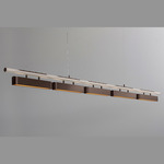 Colt Multi Linear Pendant - Dark Bronze / Textured Cream