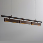 Colt Multi Linear Pendant - Dark Bronze / Satin Black