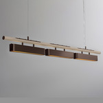 Colt Multi Linear Pendant - Dark Bronze / Satin Dove