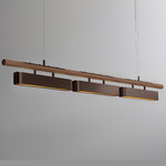 Colt Multi Linear Pendant - Dark Bronze / Satin Hazel