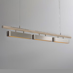 Colt Multi Linear Pendant - Satin Nickel / Satin Dove