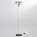 Masina Floor Lamp - Antique Brass / Satin Olive