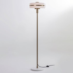 Masina Floor Lamp - Antique Brass / Satin White