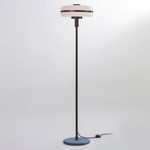 Masina Floor Lamp - Dark Bronze / Textured Blue