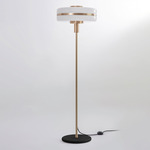 Masina Floor Lamp - Brushed Brass / Satin Black