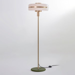 Masina Floor Lamp - Brushed Brass / Satin Olive