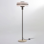 Masina Floor Lamp - Dark Bronze / Satin Dove